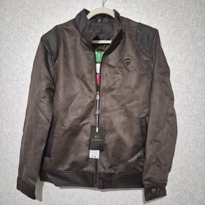 NWT BV CLOTHING Men's Brown Bomber Jacket SIZE:S